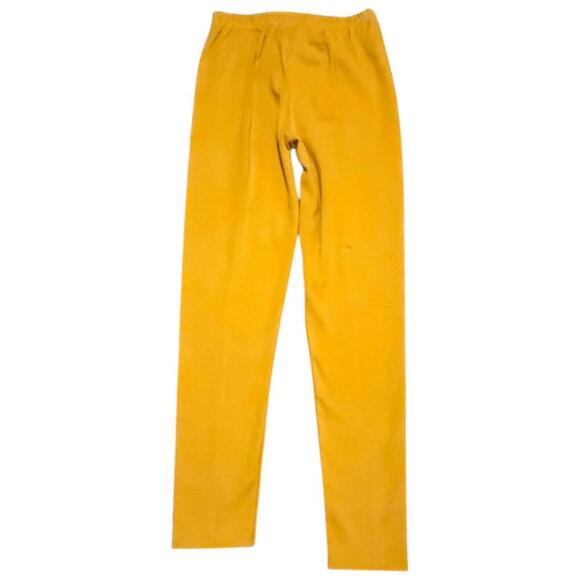 Vintage Brass Plum Nordstrom Mustard Yellow Stretch Leggings Small - Picture 1 of 5